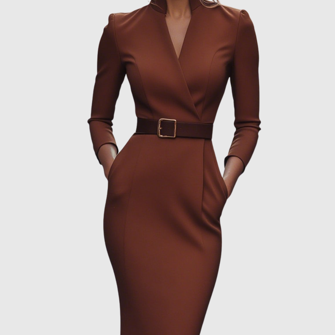 Claribel - Elegancka Sukienka Midi