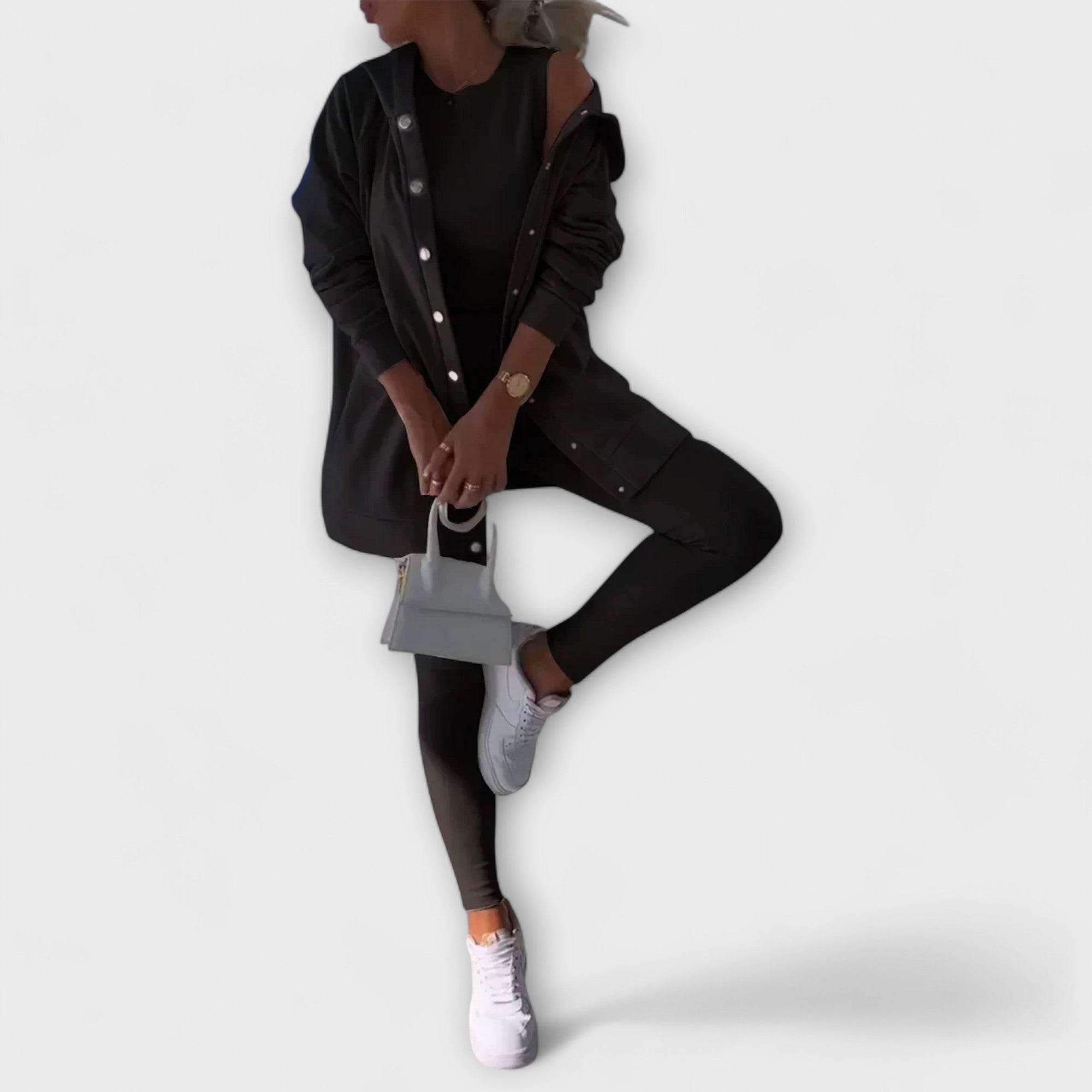 Julia – trzyczęściowy kardiganowy zestaw damski