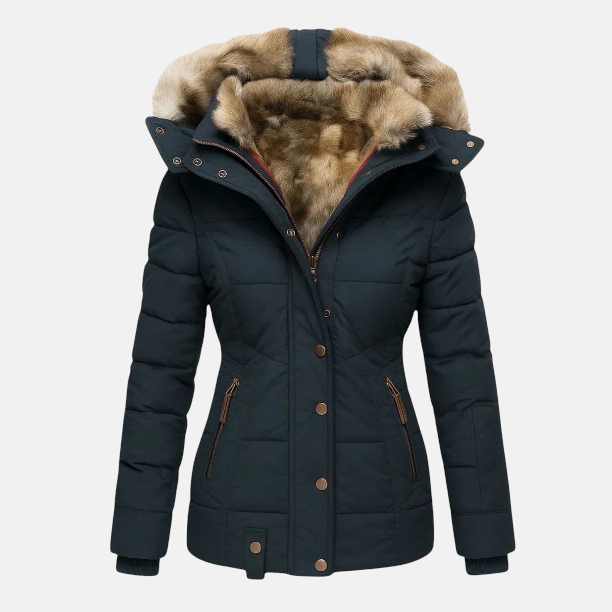 Justyna - Ciepły i ponadczasowy płaszcz zimowy