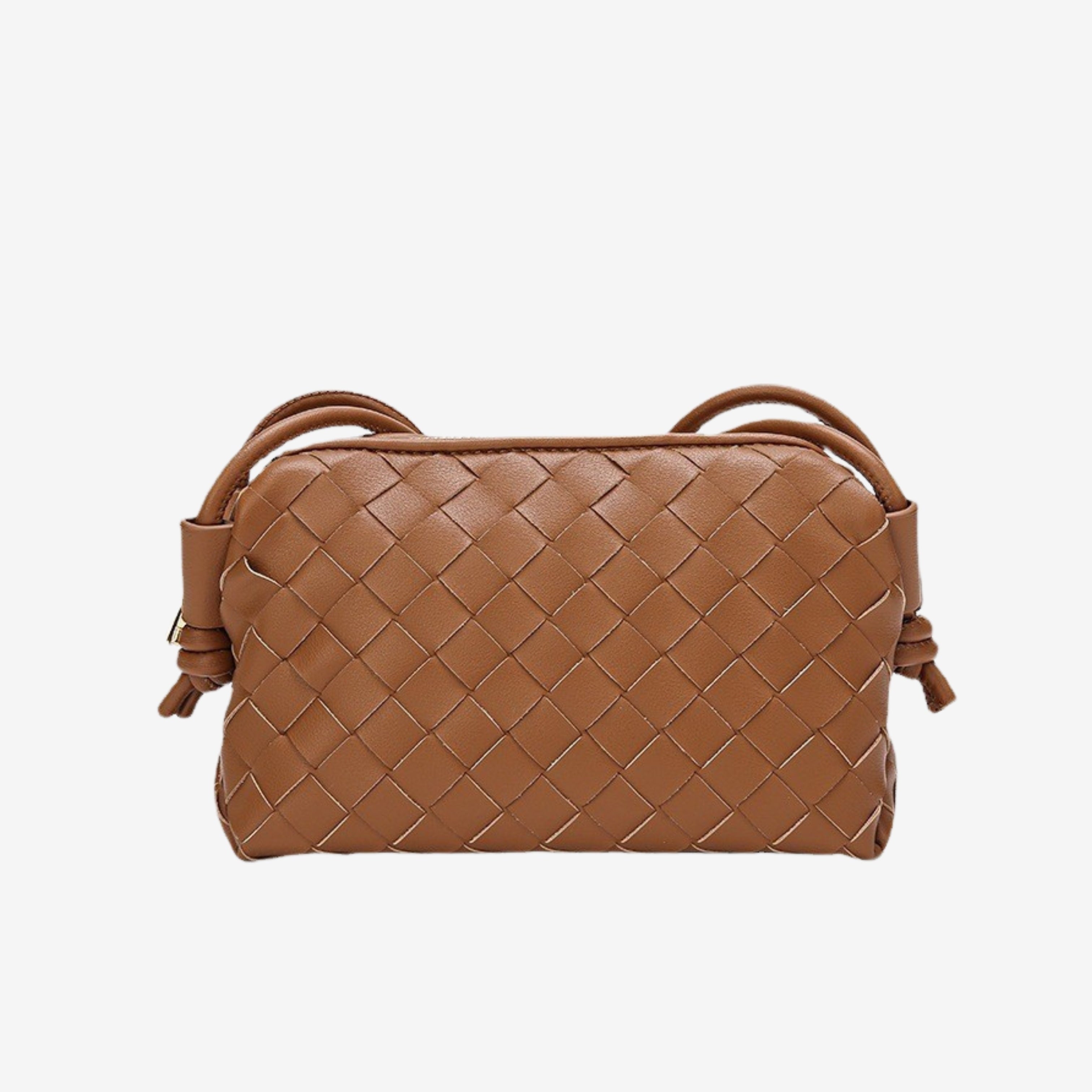 Małgorzata - Kompaktowa torebka na ramię pleciona na co dzień