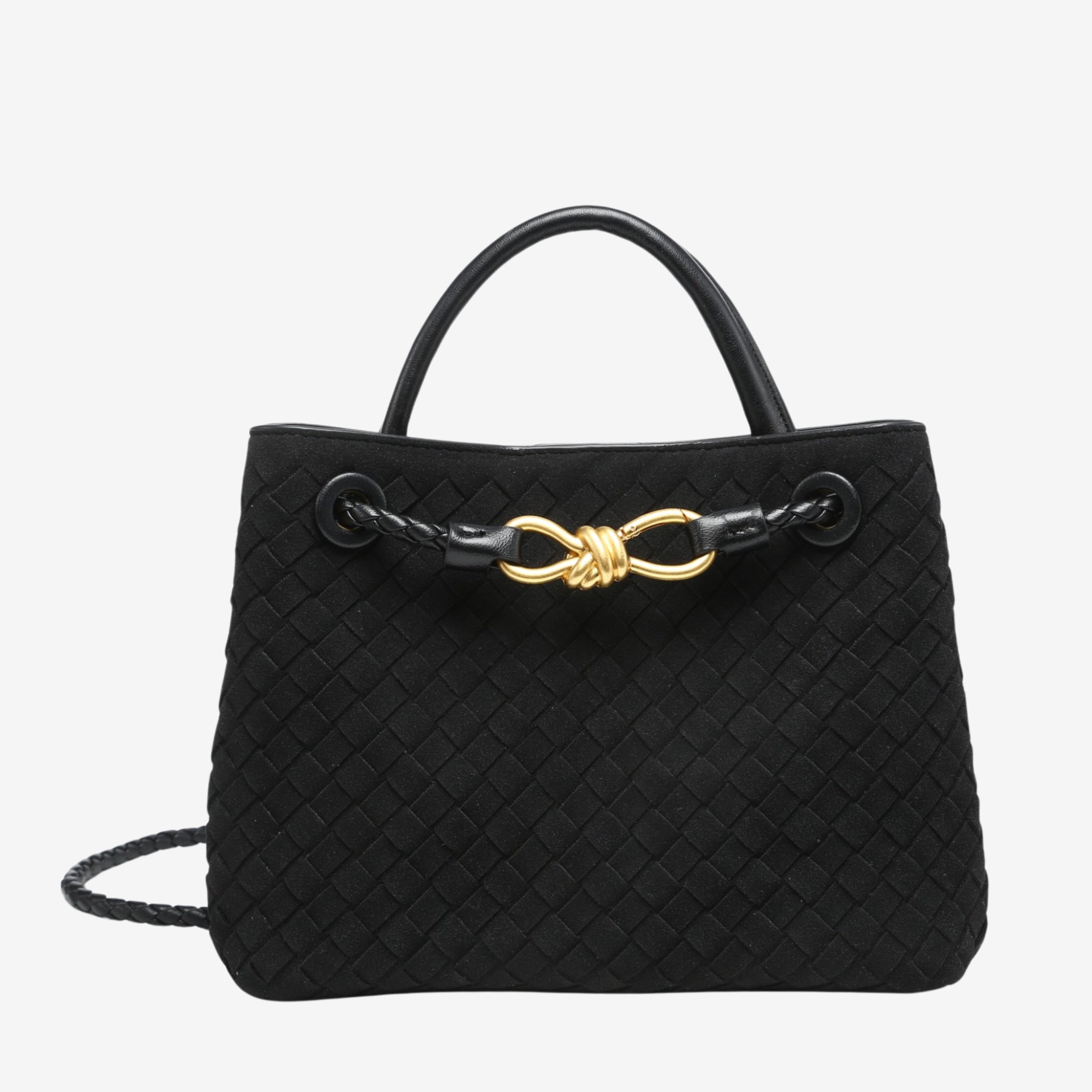 Malia | Kompaktowa Torba Woven z Regulowanym Paskiem