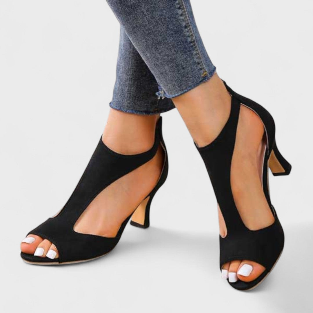 Joanna - Sandały ortopedyczne na obcasie