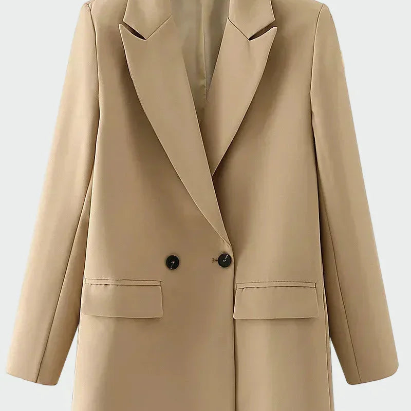 Hanna - Oversize Kurtka z Nowoczesną Linią