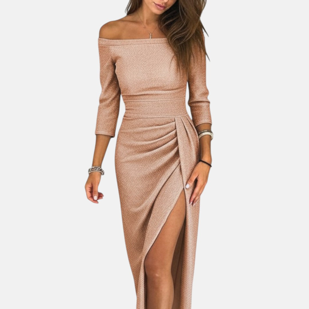 Barbara - Suknia wieczorowa z odkrytymi ramionami