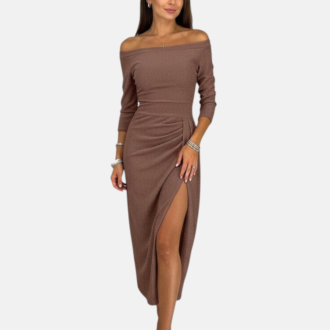 Barbara - Suknia wieczorowa z odkrytymi ramionami