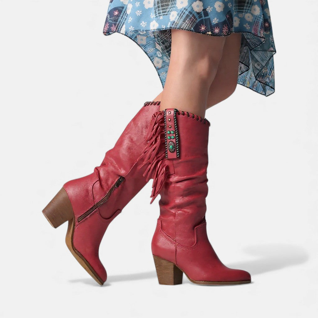 Julia - Wygodne skórzane botki